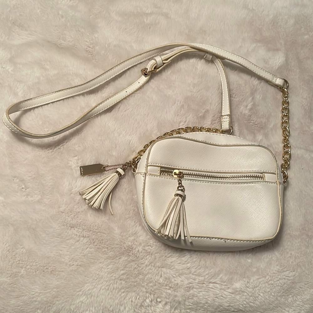 Aldo vegan white crossbody bag